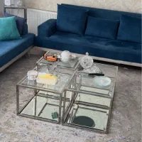 میز عسلی فلزی اینه ایی|مبلمان خانگی و میز عسلی|مشهد, صیاد شیرازی|دیوار