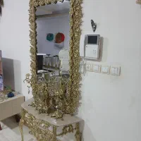 آینه کنسول و میز سنگی