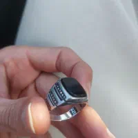 انگشتر نقره نگین اونیکس