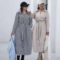 پیراهن کفتان پیچازی فری سایز زنانه / تک و عمده