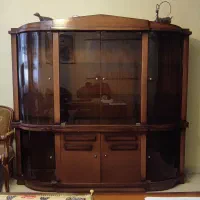 بوفه چوبی  ۲ تکه فندقی