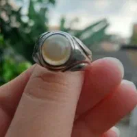 انگشترباباقوری نقره معاوضه قناری نر یا جوجه گرنچیک|جواهرات|گرگان, |دیوار