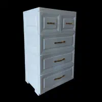 دراور تمام پلاستیک طرح چرم با رویه نشکن