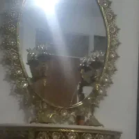 بوفه و آینه شمدان برنز