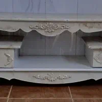 میز تلویزیون طرح سنگ چوبی