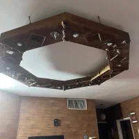 لوستر چوبی سقفی چوب روسی