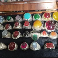 انگشتر نقره سنگها اصل و‌معدن