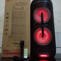 اسپیکر ۸اینچ دوبل برند kts با میکروفون