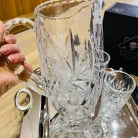 سرویس کریستال خورشیدی ۲۴ نفره ۱۰۴  پارچه خارجی نو