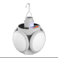 چراغ شارژی خورشیدی ۵لامپ