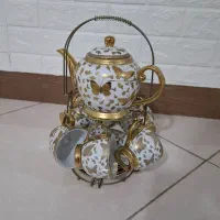 دکوری قوری و فنجان و نعلبکی