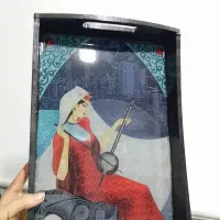 سینی چوبی و رزینی|ظروف سرو و پذیرایی|قم, قلعه کامکار|دیوار