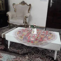 میز جلو مبلی سفید