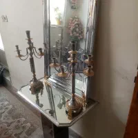 آینه و شمعدان در حد نو