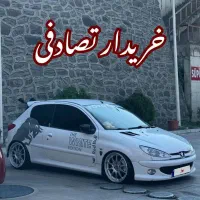 پژو ۲۰۶ تقویتی تصادفی معاوضه و خرید چپی