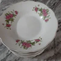 بشقاب خورشت خوری گل سرخ