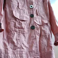 بلوز چروک صورتی کد ۱۴