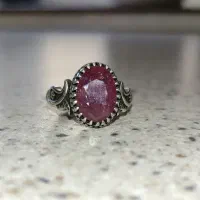 انگشتر یاقوت اصل با نقره عیاربالا،مناسب هدیه