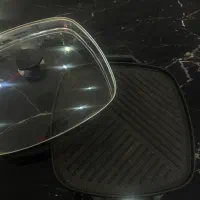 تابه چدنی گریل سایز بزرگ همراه با ارسال