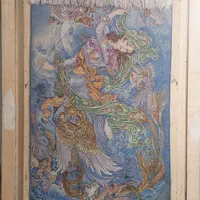 تابلو فرش چله ابریشم مینیاتوری بافت تبریز|تابلو فرش|ری, ظهیرآباد|دیوار