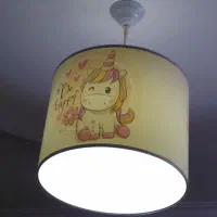 لوستر و ساعت طرح یونیکورن|لوستر و چراغ آویز|قائم‌شهر, |دیوار