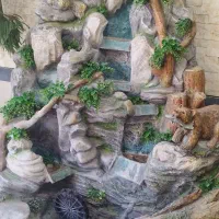 آبنما|مجسمه، تندیس، ماکت|گلبهار, شهر جدید گلبهار|دیوار