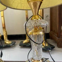 آباژور کریستالی چراغ خواب طلایی|چراغ خواب و آباژور|تهران, پاسداران|دیوار