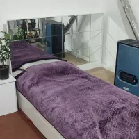 تختخواب دو نفره همراه دراور|تخت و سرویس خواب|شیروان (خراسان), |دیوار