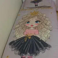 روتختی وپرده طوسی دخترونه وفرش