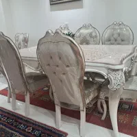 میز غذاخوری ۶نفره تمام چوب راش|میز و صندلی غذاخوری|تهران, شهرک ولیعصر شمالی|دیوار