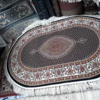 فرش بیضی ماهی ۷۰۰شانه اخوان نخ اکریلیک ۱×۱/۵