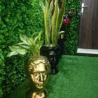 گلدان طلایی و مشکی