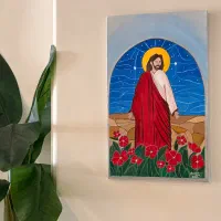 تابلو نقاشی رنگ و روغن حضرت مسیح