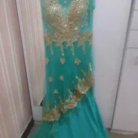 پیراهن مجلسی کار شده در حد نو|لباس|شوشتر, |دیوار