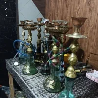 قلیون تنه برنجی پایه بلند
