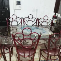 میز ناهار خوری 6 نفره فرفوژه سالم|میز و صندلی غذاخوری|فولادشهر, مسکن مهر فولادشهر|دیوار