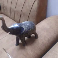 دوعددفیل تزئینی کار اصفهان منبت کاری شده