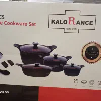 قابلمه ۱۸ پارچه کلورانس چدنی با کفگیر و ملاقه