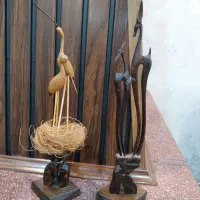 غزال و قو چوبی