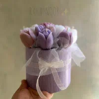 انواع گیفت شمع و باکس گل ماندگار