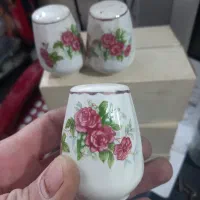 نمکدان گل سرخی اکبند|ظروف سرو و پذیرایی|ارومیه, |دیوار