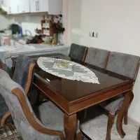 میز نهار خوری شیش نفره|میز و صندلی غذاخوری|مشهد, ایثارگران|دیوار