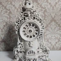 ساعت رومیزی کنت و شکلات خوری طرح برنجی برنزی