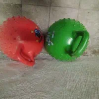 دو عدد توپ ایروبیک دسته دار