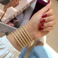 شش عدد النگو طلا روس رنگ ثابت