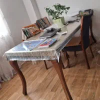 میز ناهار خوری ۸ نفره همراه با شیشه خارجی