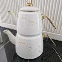 کتری و قوری هوم لوکس طرح ماربل