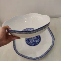 قاب و قدح چینی قلم آبی