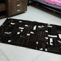 قالیچه با دوخت پوست گاو