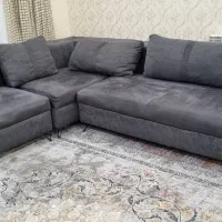 مبل ۵ نفره L به همراه میز جلو مبلی|مبلمان خانگی و میز عسلی|آباده, |دیوار